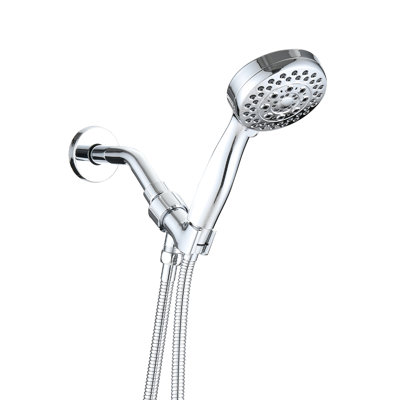 5 Mode High Handheld Shower, Finish, Abs Built Spray Shower Head, ,