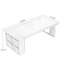 Bureau rectangulaire en bois massif brun noisette-329136102