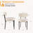 Sherpa Fabric Upholstered Dining Chairs With Backrest For Dining Room, Kitchen, Living Room-1018749-20026932