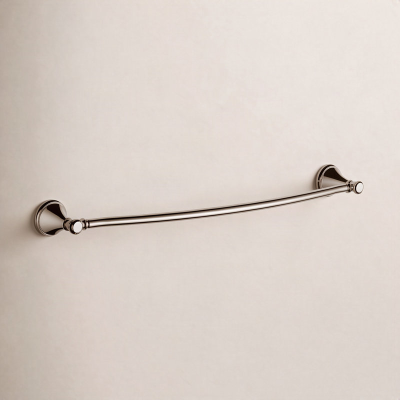 Porte-serviettes mural 24 po Cassidy, Nickel poli brillant, H 3,62 po x L 24,06 po x P 4,53 po
