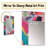 Pink and Turquoise Abstract Enigma III - Abstract Mirror, Pink Decorative Wall Mirror, Printed Metal Art-569048266