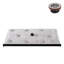 Base de douche 60 po x 36 po Alcove en acrylique noir brillant avec bonde centrale, bonde incluse-115223922