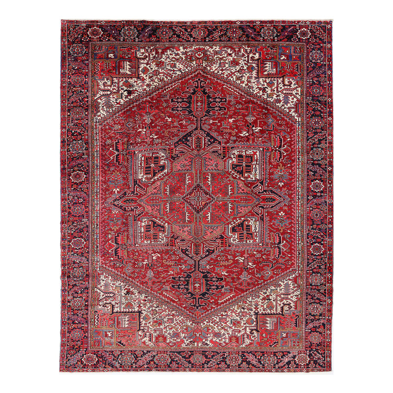 Fine Red Persian Heriz Rug 10'6"X 13'3"