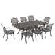 Amechi 86.4'' Rectangular 8 - Person Outdoor Dining Set with Cushions