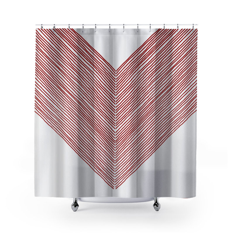 Rideau de douche Coco, Rouge