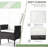 3-Piece Reclining Patio Bistro Set