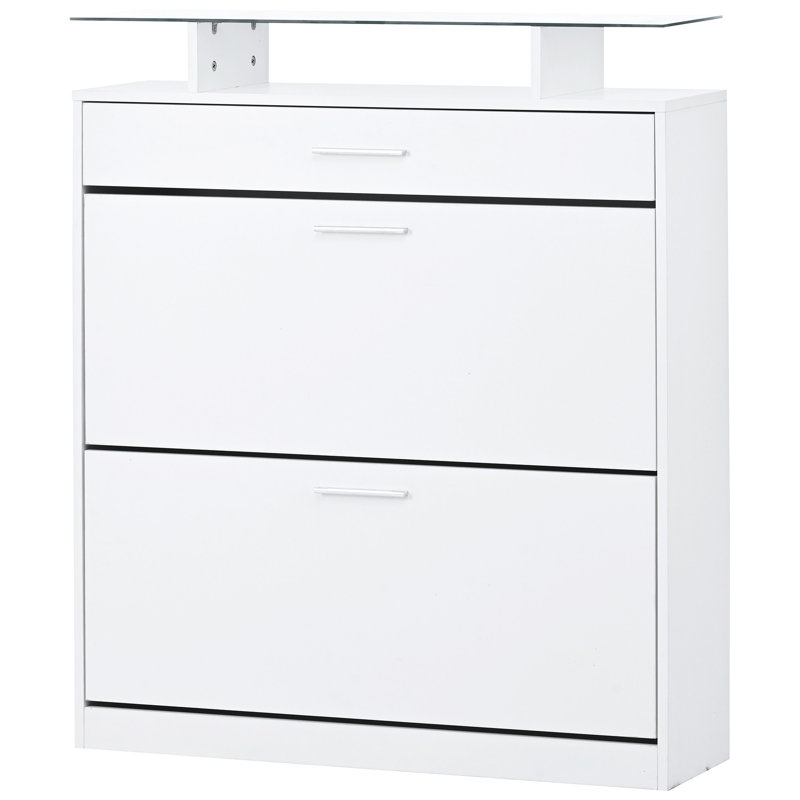 Versatile Entryway Shoe Organizer With Advanced Features For A Neat Space, Silver, White