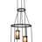 Solvey 9 - Light Mahogany Bronze Cluster Pendant