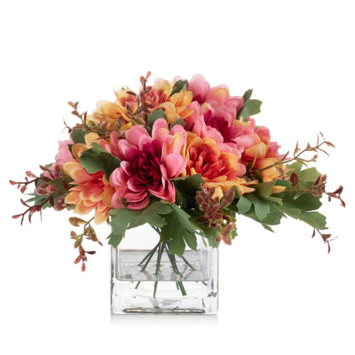 Lincoln Faux Silk Daisy Arrangement in Vase