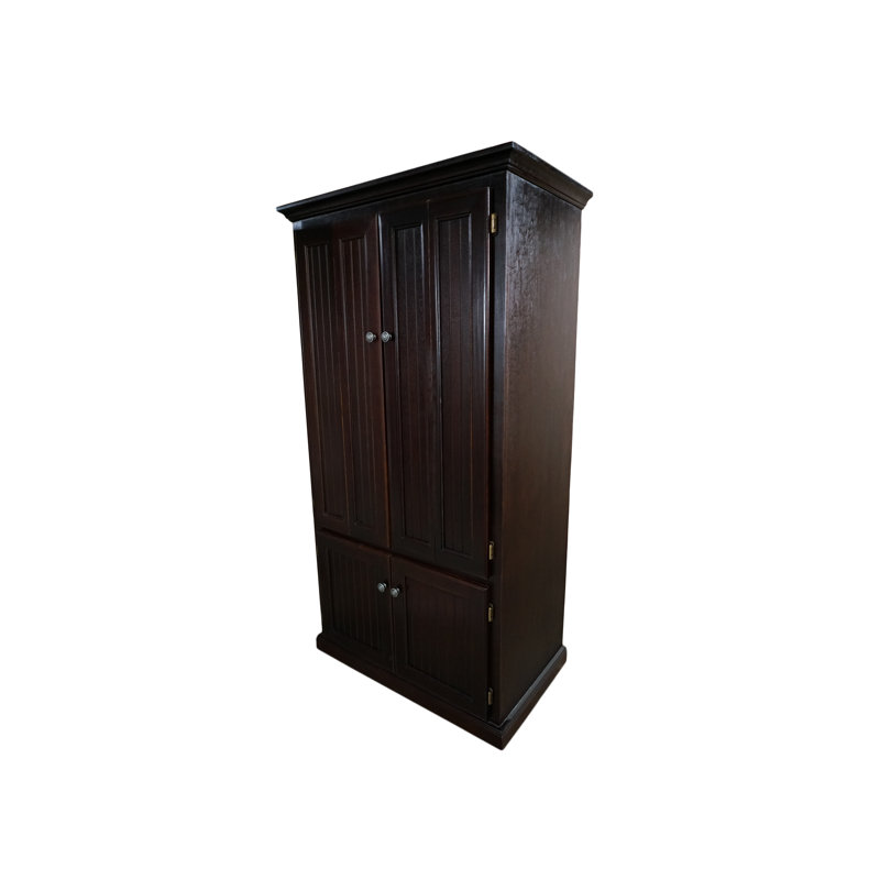 Bureau armoire en bois massif Neasa, Rhum des Caraïbes