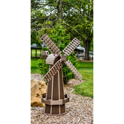 Weather Resistant Plastic Abstract Windmill