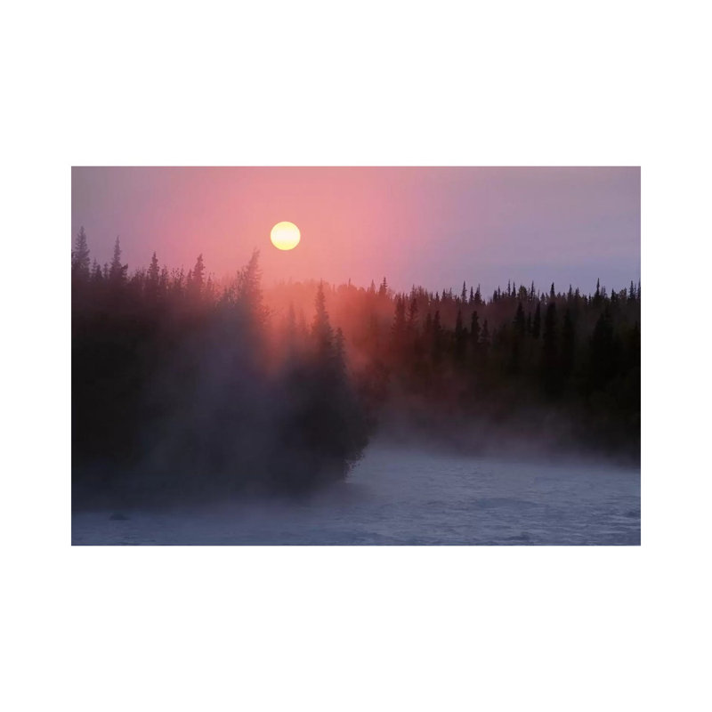 Sunrise Over Kasilof River, Kasilof, Alaska 1 Piece Wrapped Canvas Wall Art