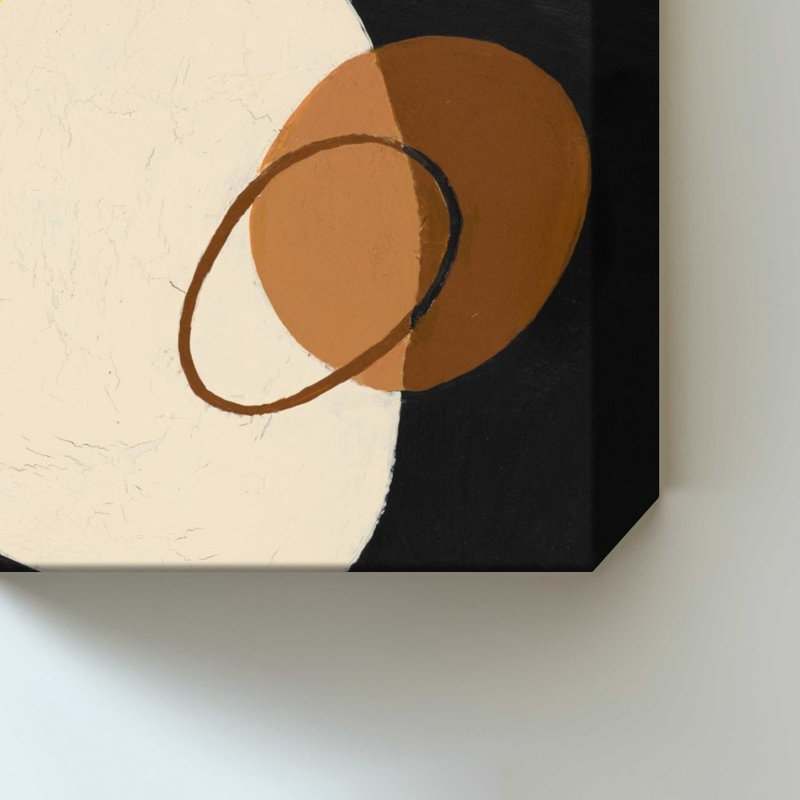 Circular Abstract Black par Patricia Pinto - Impression sur toile