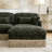 Comfy Chenille Leopard Printing Sofa,Delicate Tassel Edge,Movable Ottomans,Modern Fashion Style-1286388804