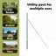Fence Posts 12 Pcs Powder-Coated Steel-1753987501-1753982552