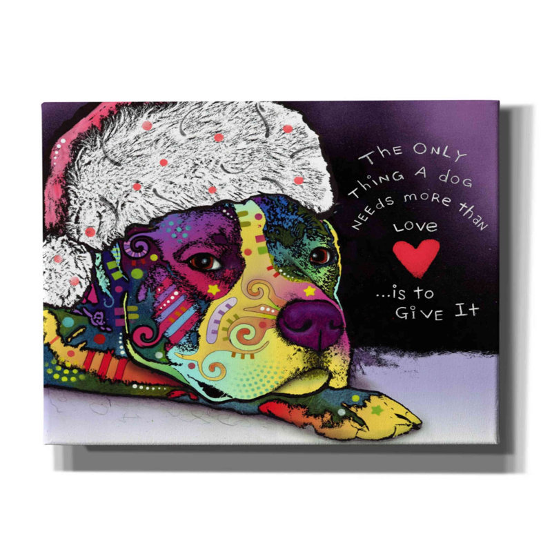 «Affection Christmas» par Dean Russo, estampe numérique sur toile, H 12 po x l 16 po x P 0,75 po