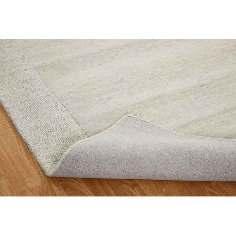 Tapis ivoire touffeté à la main Freeman, Rectangle 3 pi 6 po x 5 pi 6 po