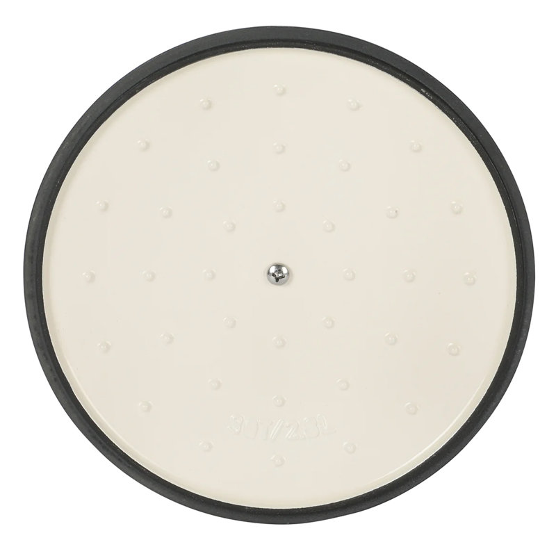 Matte White 3 Qt Enameled Cast Iron Sauce Pan with Lid