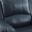 Fauteuil inclinable et oscillant bleu en cuir-664949922-664949916