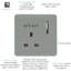 Trendi Switch 1 Gang USB 2100mA Plug Socket-86175301