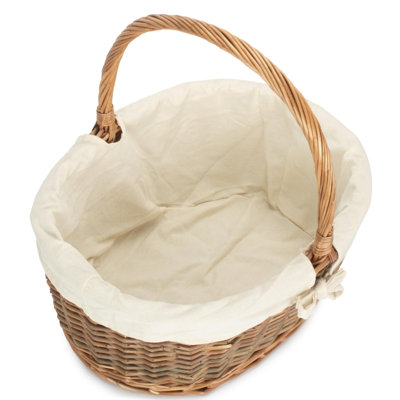 Wicker Laundry Basket with Handles