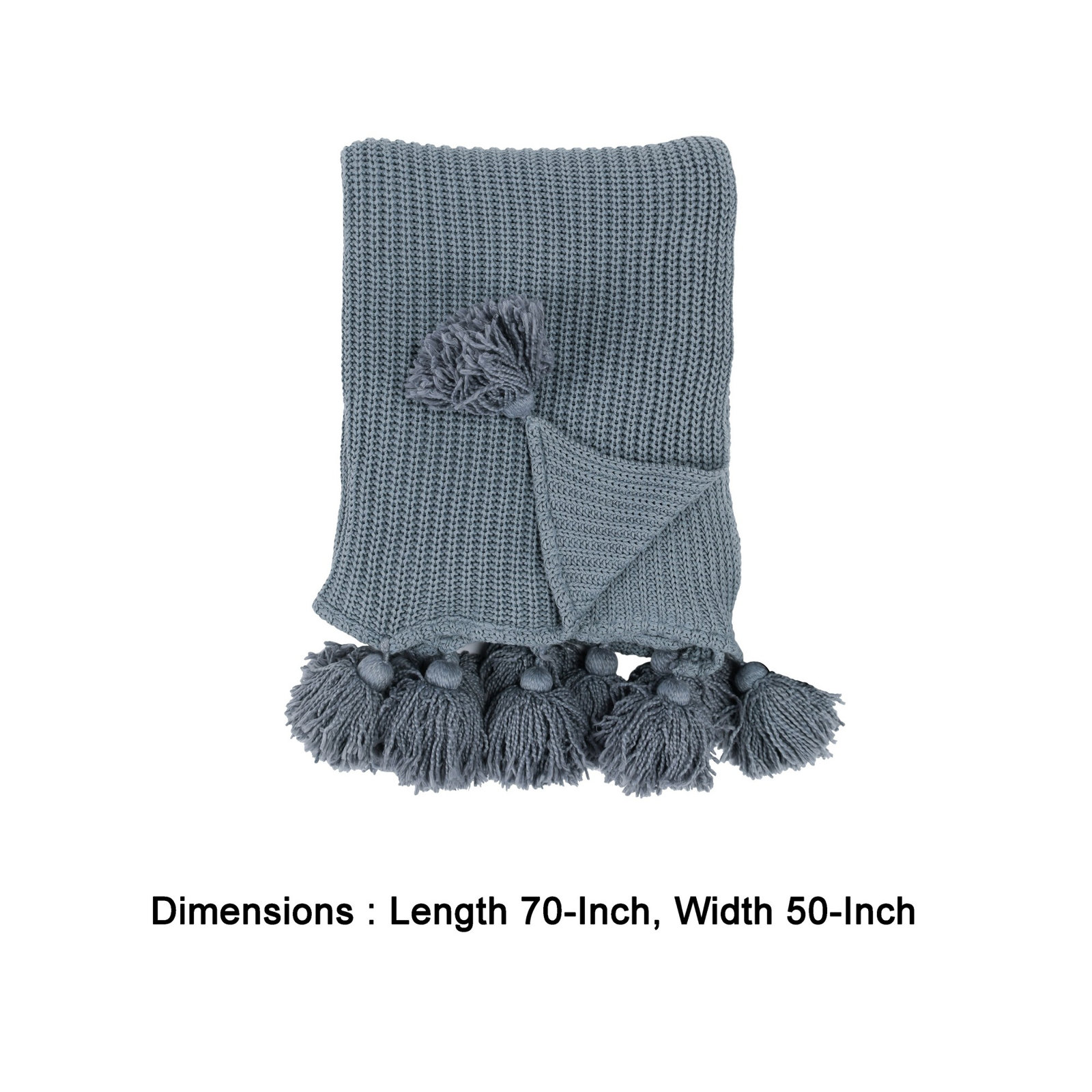 Dorothy 100% Cotton Throw, Blue