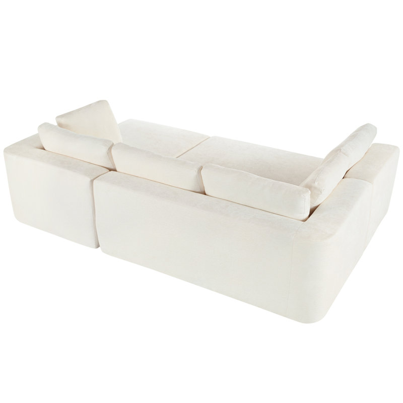 Canapé modulaire moderne Moderne Sofau, Beige
