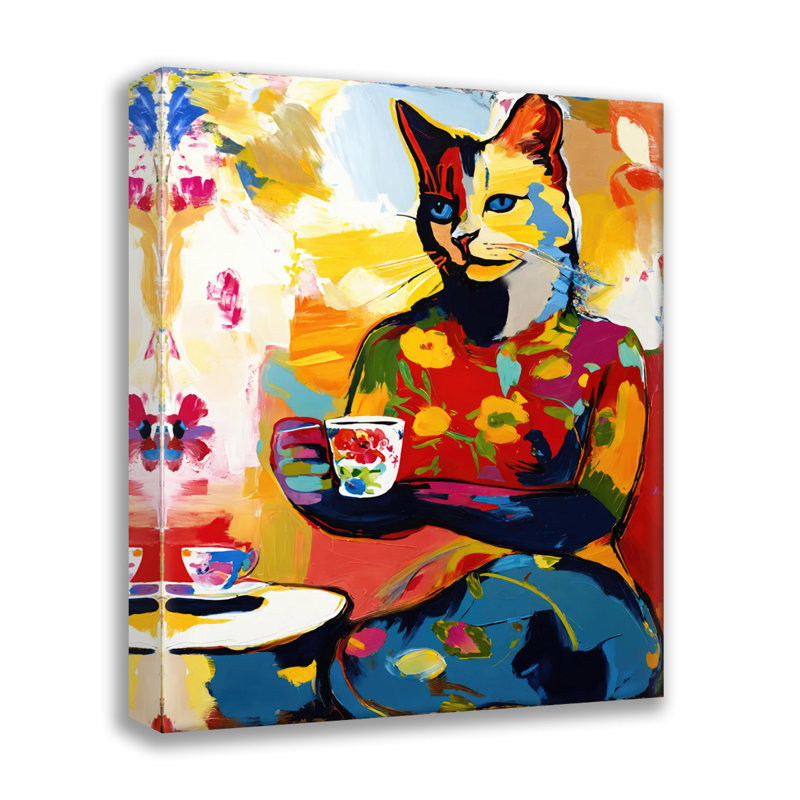 Cat  Giclee on Gallery Wrapped Canvas, 32" H x 26" W