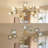 40.5" Modern Gold 12-Light Chandelier, E26 Bulbs Included