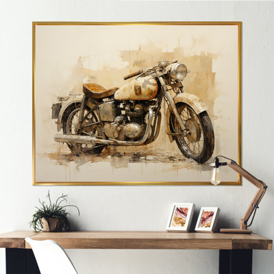 Minimalisme à moto sur toile