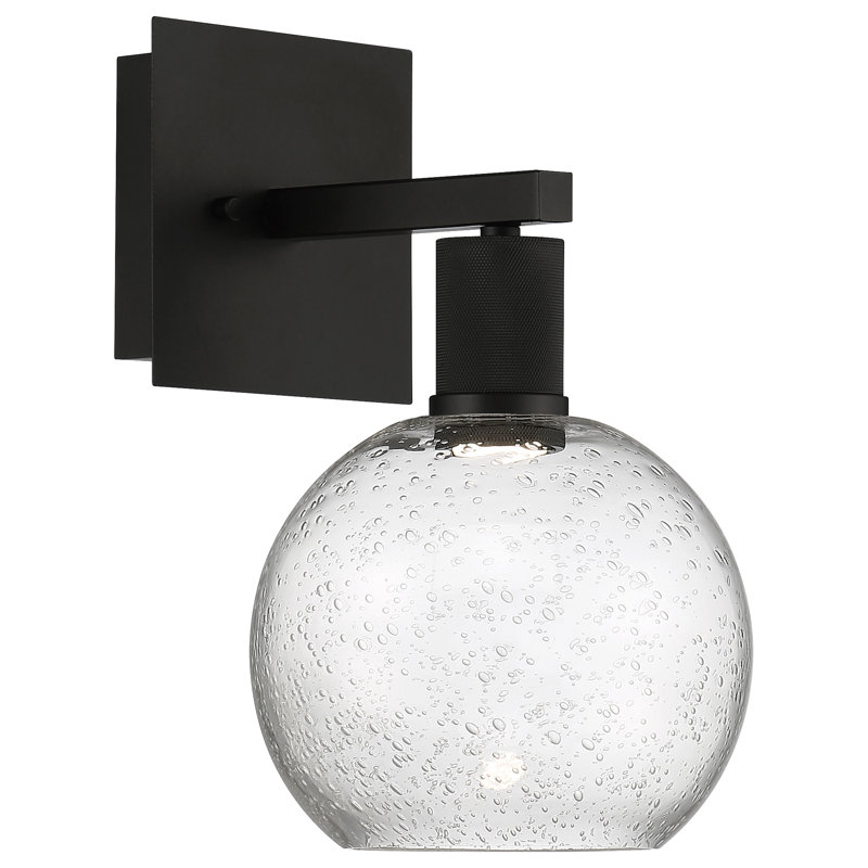 Southglenn Steel Armed Sconce, Matte Black