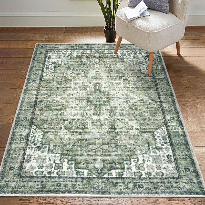 Tapis verts lavables antidérapants, Rectangulaire 3 pi x 5 pi