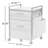 Ziolkowski 2-Drawer Mobile Vertical Filing Cabinet-80797287