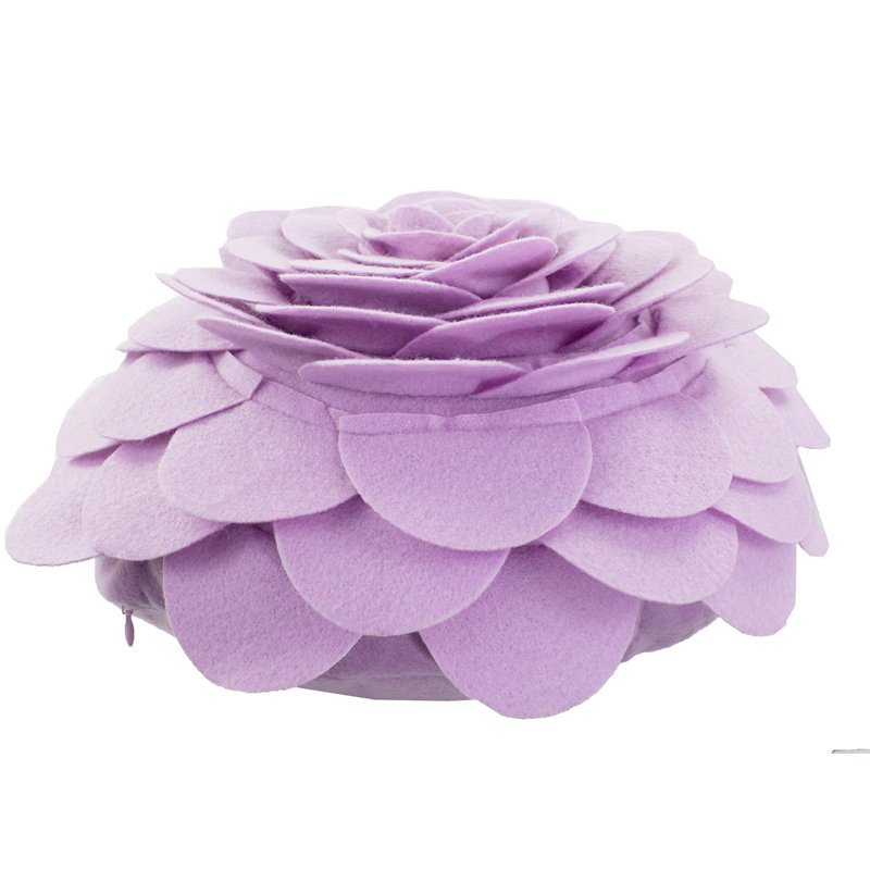  Housse de coussin en polyester, Housse de coussin seulement - sans coussin, 16 po x 16 po, Lilas