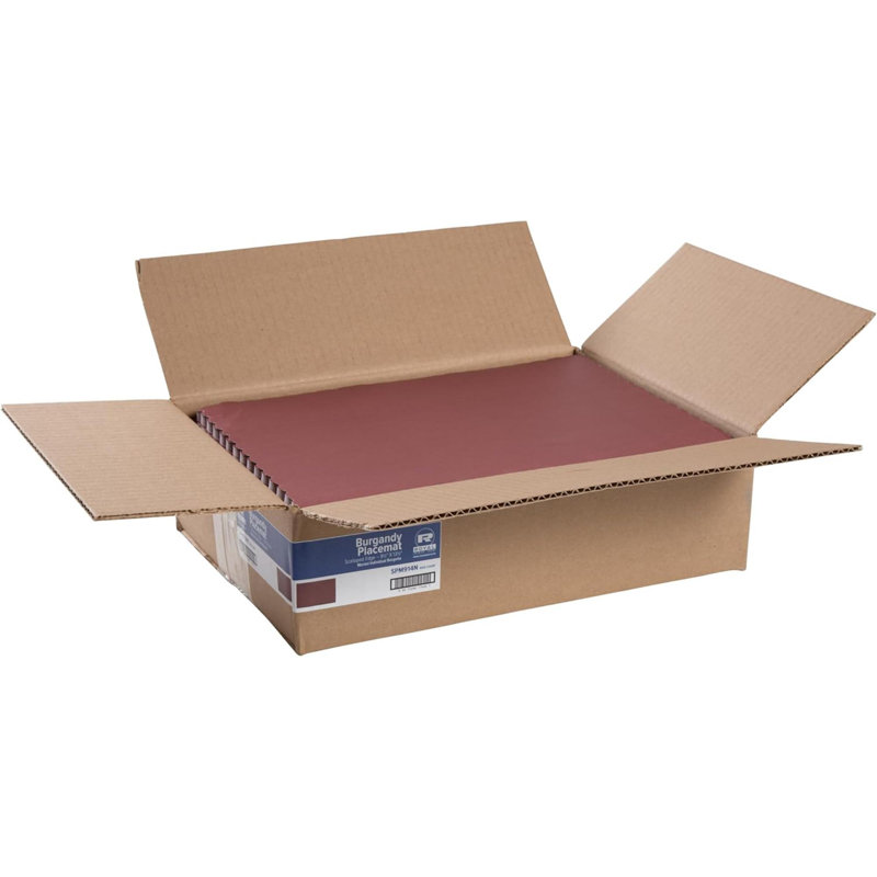 Napperon jetable bourgogne paquet de 1000, Bourgogne, L 14,7 po x l 10,6 po