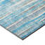 Tapis rectangulaire rayé tissé à plat en chenille bleu-894585409