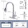 IVIGA Pull Down Single Handle Kitchen Faucet with Advanced Spray