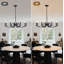 Lustre 8 lumières campagnard à haut plafond noir-130217923