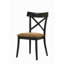 Ensemble de 2 chaises d'appoint en cuir brun Hillary