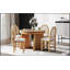 Grande table de salle à manger de 71 pouces rectangulaire pour 6 à 8 personnes, table de cuisine moderne avec base de sablier élégante plaquée or