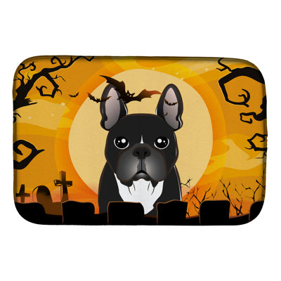 Tapis de séchage bouledogue français halloween