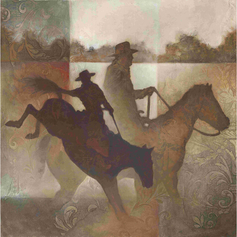 «Neutral Cowboy, peinture 2», impression sur toile tendue, H 12 po x l 12 po