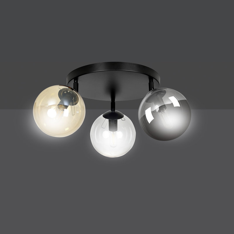 Cadense Glass Spotlight, Graphite/Amber/Transparent