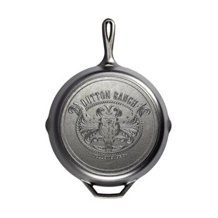 Lodge Wildlife Series-Mallard Cast Iron Skillet 8 in. Black