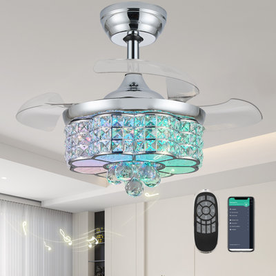 Ventilateur lustre 30 "Rgb