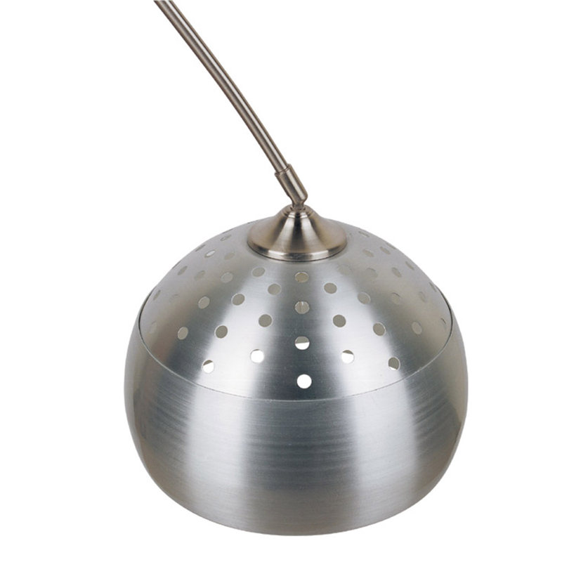 Funston 81'' Brush Steel Arched Floor Lamp