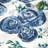 Spring 3 Foot Rounded Bean Bag, Blue Rose Print