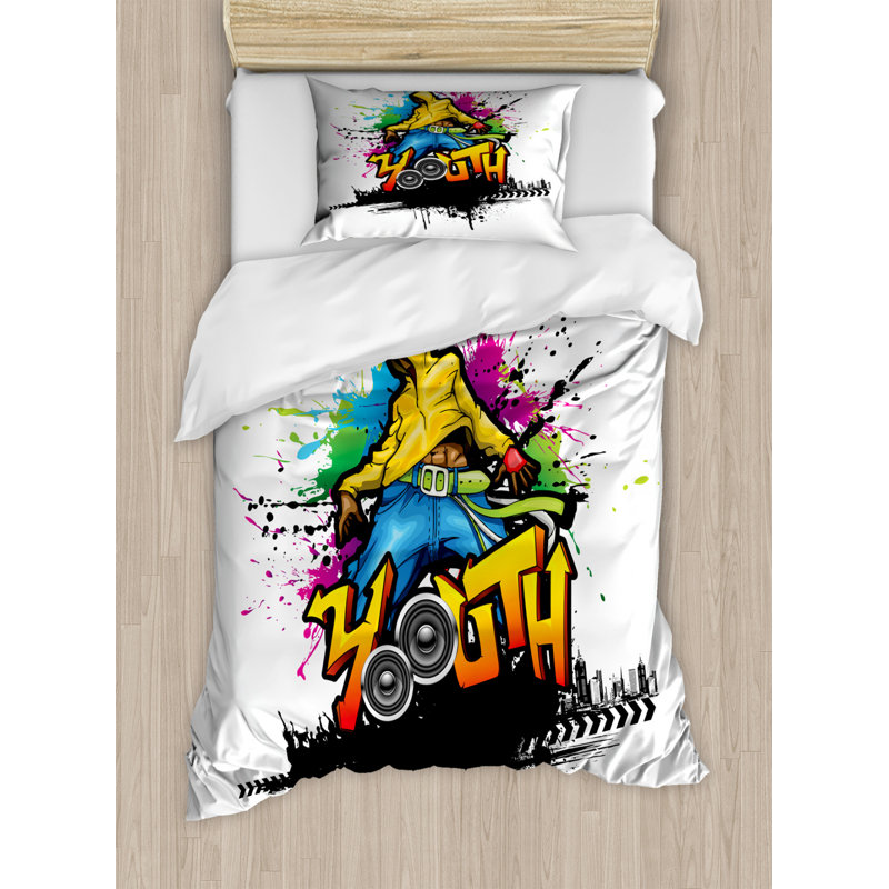 Breshauna 260 TC Duvet Cover Set, Single - 1 Standard Pillowcase