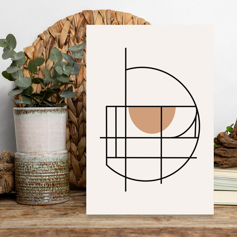 Geometric Line Art Composition 06 by Little Dean - Wrapped Canvas Print, 45.72 cm H x 30.48 cm W