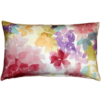 May Flower Cotton Lumbar Pillow